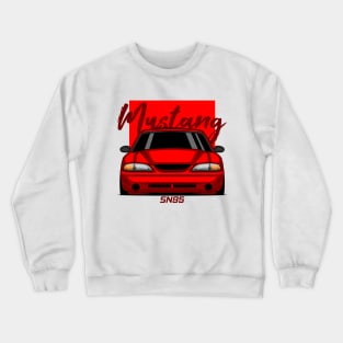 Front Red MK4 Stang Muscle Crewneck Sweatshirt